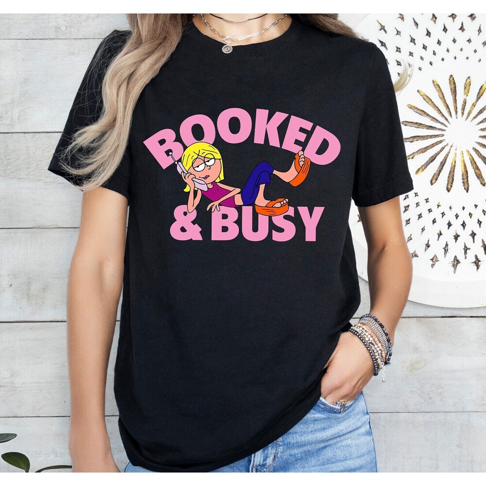 Disney Lizzie McGuire Animated Lizzie Booked & Busy T-Shirt